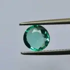 Natural Emerald Rich Green Round Shaped Gemstone With Excellent Cut 1.25 ct