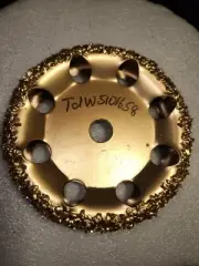 NEW B&J Golden Air Retread Buffing RASP Grinding Wheel TDW510 16 Grit 5/8 AH.