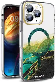 Tough On Emerald Phone Case With MagSafe for iPhone 16 Pro Max - Green Emerald