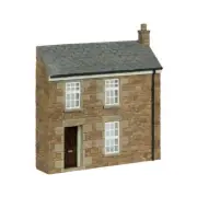 Bachmann 44-0219B OO Gauge Low Relief Stone Terrace Left Hand Door Brown