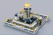 lego FOUNTAIN instructions PDF, LDD and Inventory List 1143 pieces No Bricks