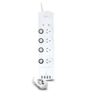Alogic 4 Outlet Power Board with Individual Switches & 4 USB Ports [VPB4P4A18]