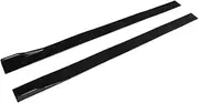 2m Car Side Skirt Splitter Winglet Side Wing Bumper Lip Compatible for Volkswagen for VW Compatible for Polo Compatible for Golf mk5 mk6 mk7 Compatible for Jetta for Passat(Right Black)