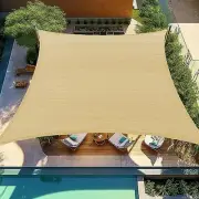 Custom 16'x20' Sun Shade Sail Canopy 1 6' x 2 0' Sand Curved Rectangle