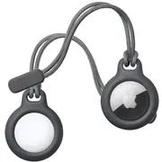 Apple AirTag Lanyard Case Protector Cover Black