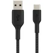 Belkin BoostCharge Braided USB-A to USB-C Cable 0.15m Black