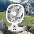 Outdoor Camping Fan Foldable Fan USB Plug in Fan White 5 Speed Desk Fan for