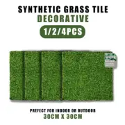 1/2/4PCS Synthetic Artificial Grass Fake Lawn 180 x 180 cm Turf Fake Green Plant