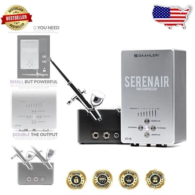 Versatile Mini Airbrush Compressor Kit with Accessories - Perfect for Hobbyists