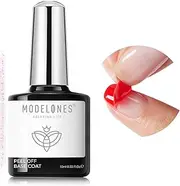 Modelones Non-U V Peel off Gel Base Coat, Quick Dry Peelable Base Coat for Gel Nail Polish Easy Removal Gel Foundation for Beginner Practice Nail Protection without Damage Thin Weak Nails