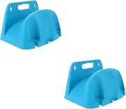 BESPORTBLE 2pcs Pipe Storage Rack Hanging Car Nozzle Hose Hanger Wall Mount Expandable Stakes Stand Collapsible Container Watering Pool Clothes Hangers Heavy Duty Storage Rack Blue Plastic