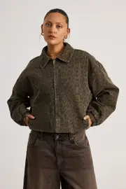 [Factorie] Factorie - Jordie Workwear Jacket - Washed leopard 2XSXS WASHED LEOPARD