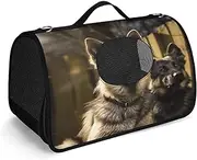 YHEGBFD Pet Handbag,German Shepherd Fashion Dog Carrier,Small Pet Carrier,pet Carrier Handbags,Travel Pet Handbag for Cat and Samll Dog