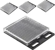4pcs Reflective Sensor Device Road Safety Reflector Photocell Reflector Panel Catadioptric Sensor Mirror Accessory Pack