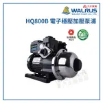 【拿力士概念店】WALRUS 大井泵浦 HQ800B 電子穩壓加壓機 ∞ 住宅給水。自動增壓。飲水。灑水 ∞含稅附發票