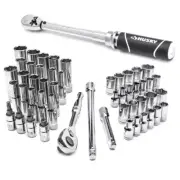 1/4 in. Alloy Steel Drive Mechanics Tool Set with Drive Torque Wrench 51-piece