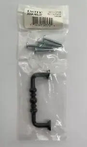 Emtek 86128US10B Spindle Pull Cabinet & Drawer Handle 3” Oil Rubbed Bronze