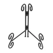 6 Inch Plate Stands for Display Iron Decorative Folding Holders, Black