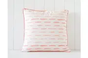 Rayell Indoor Square Cushion Lines Pattern Print Home Lounge Decor Brown 45x45cm