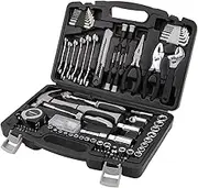 Amazon Basics 131-Piece General Household Home Repair and Mechanic's Hand Tool Kit Set
