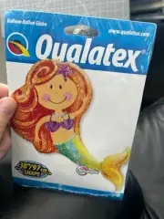 Qualatex 38” Mermaid Shaped Mylar Foil Balloon Party Decorations New!!!
