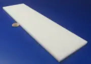Hdpe White Bar 1/4" Thick x 3.50" Wide x 12" Long, 8 Units, 8 Ft Total