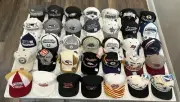 (35) Rare Vintage Super Bowl Hat / Cap Collection Lot On the Field XXII - LVI