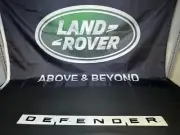 Genuine Land Rover Defender Front Narvik Black Name Plate LR130857
