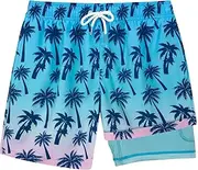 [AINIKO] Boys Swim Trunks with Compression Liner Comfortable Quick Dry Swimsuit Beach Shorts for 5-16 Years