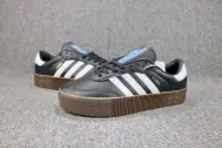 在飛比找Yahoo!奇摩拍賣優惠-ADIDAS SAMBAROSE 黑白 百搭 復古 厚底 松