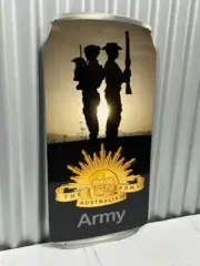 AUSTRALIAN ARMY ANZAC SPIRIT CAN LARGE METAL SIGN DIE CUT 3D DESIGN