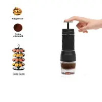 在飛比找Yahoo!奇摩拍賣優惠-膠囊咖啡機 美式咖啡機迷你手壓式咖啡機8439 紅色 適用于