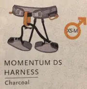 Black Diamond Momentum Ds Harness Mens Size XS-Med New Rock Climbing Gear