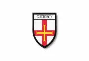 PATCH PATCHES EMBLEM IRON ON GLUE PRINT FLAG world crest guernesey