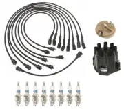 ACDelco Ignition Kit Distributor Rotor Cap Wire Spark Plugs For Impala Chevelle