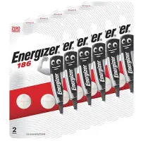 在飛比找Yahoo奇摩購物中心優惠-【Energizer 勁量】鈕扣型186鹼性電池12顆 吊卡