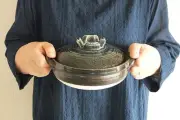 Earthen pot set for one person, for use on direct flame, includes o From Japan
