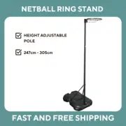 Netball Ring Portable Adjustable Height System Hoop Stand Kids Gift Christmas