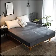 [BoNene] Queen Sheets Fitted Sheet for Winter Wine Color Warmer Soft Flannel Bed Sheet with Elastic Queen King Single Size Coral Fleece Bed Sheet Queen Sheet Set (Color : Type 7, Size : 180cmx200cmx25)