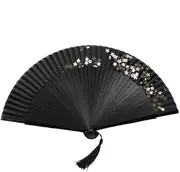 Oimzzr Silks Bone Fan Chinese Hundred Folding Fan Bamboo Bone Hand Fan Chinese Hand Fan