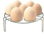Egg Steamer Rack, Alamic Egg Rack Steamer Trivet Basket Stand for Instant Pot 3 Quart Accessories and Pressure Cooker 3 Qt Accessories, Stainless Steel - 1 Pack