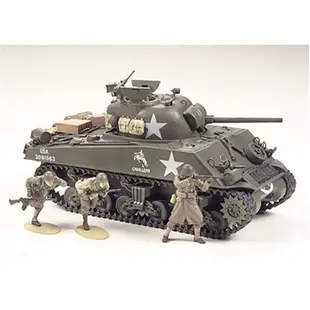 TAMIYA 田宮模型 35250 軍模 1/35 美軍 M4A3雪曼戰車 75mm砲搭載 組裝模型 東海模型