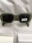 RARE Authentic Prada 17ws Sage Black Rectangle Sunglasses New In Box