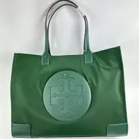 在飛比找蝦皮購物優惠-Tory BURCH Ella 手提包深色葉子尺寸 OS