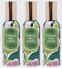 3 Bath & Body Works VANILLA CHAI LATTE Concentrated Mini Room Perfume Spray Mist