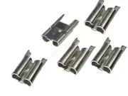 From OZ Quality 5PC 4.8mm Straight Female Spade Terminal Electrical Fitting +FP