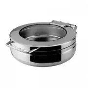 Athena Prince Chafing Dish Round 280mm Stainless Steel & Glass Induction & Fuel