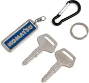 787 Komatsu Equipment Key Sets With Key Pendant - Craft-ignition Key For Komatsu (2 Pcs)