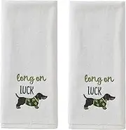 SKL Home by Saturday Knight Ltd. St. Patrick's Day Long On Luck Hand Towel Set, White