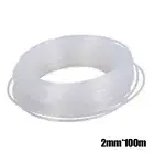 Universal Compatibility 2mm 100m White Nylon Trimmer Line Whipper Snipper Cord